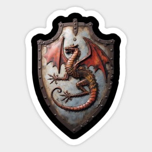 Dragon Shield Design Sticker